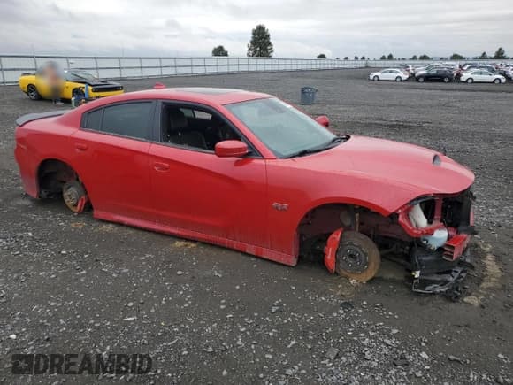 ✅ 2018 Dodge Charger R/T Scat Pack • VIN: 2C3CDXGJ2JH117055 • Lot: 80509605. Listed on Copart with 66,256 mi. Free auction sales archive from the USA and detailed vehicle history report at DreamBid. Image 4.