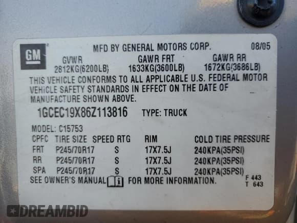 ✅ 2006 Chevrolet Silverado 1500 LS • VIN: 1GCEC19X86Z113816 • Lot: 44945075. Listed on Copart with 153,592 mi. Free auction sales archive from the USA and detailed vehicle history report at DreamBid. Image 14.