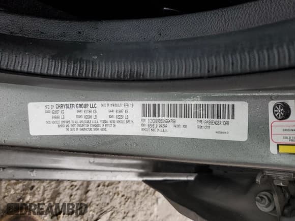 ✅ 2013 Dodge Avenger SE • VIN: 1C3CDZAB9DN664798 • Лот: 44167475. Опубликован ранее на Copart с пробегом 140 346 миль. Бесплатный доступ к архиву аукционных продаж из США и подробный отчёт об истории автомобиля на DreamBid. Изображение 12.