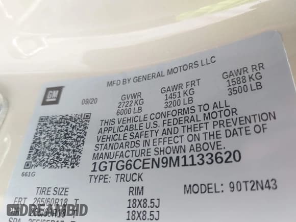 ✅ 2021 GMC Canyon 4WD Elevation • VIN: 1GTG6CEN9M1133620 • Lot: 42147357. Wystawiony na IAAI z przebiegiem 156 271 mil. Bezpłatny archiwum sprzedaży aukcyjnych z USA i szczegółowy raport historii pojazdu na DreamBid. Zdjęcie 9.