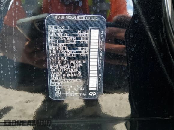 ✅ 2024 Infiniti QX50 Luxe • VIN: 3PCAJ5BA6RF105774 • Lot: 44301445. Listed on Copart with 2,532 mi. Free auction sales archive from the USA and detailed vehicle history report at DreamBid. Image 13.