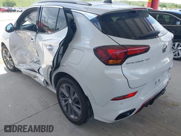 ✅ 2021 Buick Encore GX Essence • VIN: KL4MMFSL3MB181034 • Lot: 42858997. Listed on IAAI with 23,115 mi. Free auction sales archive from the USA and detailed vehicle history report at DreamBid. Image 3.
