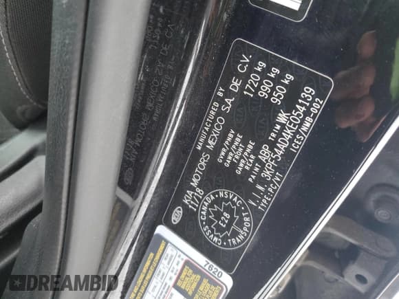 ✅ 2019 Kia Forte EX • VIN: 3KPF54AD4KE054139 • Лот: 92455205. Опубликован ранее на Copart с пробегом 163 312 миль. Бесплатный доступ к архиву аукционных продаж из США и подробный отчёт об истории автомобиля на DreamBid. Изображение 12.