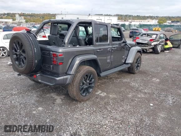 ✅ 2021 Jeep Wrangler Unlimited Sahara • VIN: 1C4HJXEG7MW576914 • Lot: 43490867. Listed on IAAI with 64,345 mi. Free auction sales archive from the USA and detailed vehicle history report at DreamBid. Image 4.