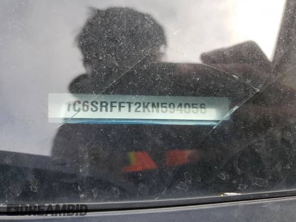 2019 Ram 1500 Big Horn z VIN 1C6SRFFT2KN594056, wystawiony jako Copart lot #86181995 z przebiegiem 81 298 mil mil oraz Szkoda całkowita • Salvage title. Historia ofert i sprzedaży dostępna na DreamBid. Obrazek 13.