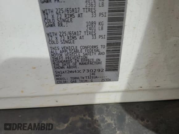 ✅ 2018 Nissan Rogue S • VIN: 5N1AT2MV4JC730292 • Лот: 87075465. Опубликован ранее на Copart с пробегом 87 141 миль. Бесплатный доступ к архиву аукционных продаж из США и подробный отчёт об истории автомобиля на DreamBid. Изображение 14.