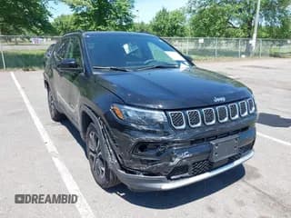 ✅ 2023 Jeep Compass Limited • VIN: 3C4NJDCN6PT556523 • Лот: 42301637. Опубликован ранее на IAAI с пробегом 9 402 миль. Бесплатный доступ к архиву аукционных продаж из США и подробный отчёт об истории автомобиля на DreamBid. Изображение 1.