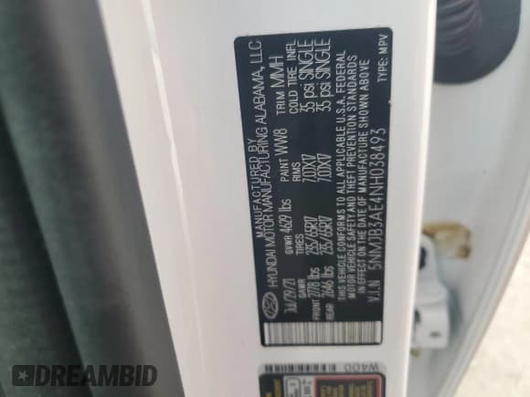 ✅ 2022 Hyundai Tucson SEL • VIN: 5NMJB3AE4NH038493 • Lot: 71890114. Wystawiony na Copart z przebiegiem 29 871 mil. Bezpłatny archiwum sprzedaży aukcyjnych z USA i szczegółowy raport historii pojazdu na DreamBid. Zdjęcie 15.