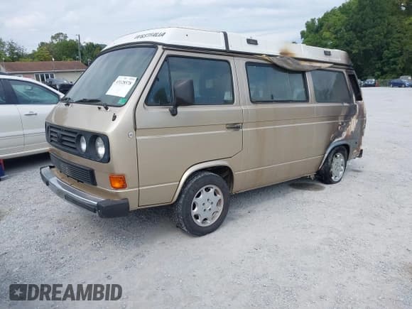 ✅ 1985 Volkswagen Vanagon • VIN: WV2XB0254FH087429 • Lot: 43128578. Listed on IAAI with Not provided. Free auction sales archive from the USA and detailed vehicle history report at DreamBid. Image 2.