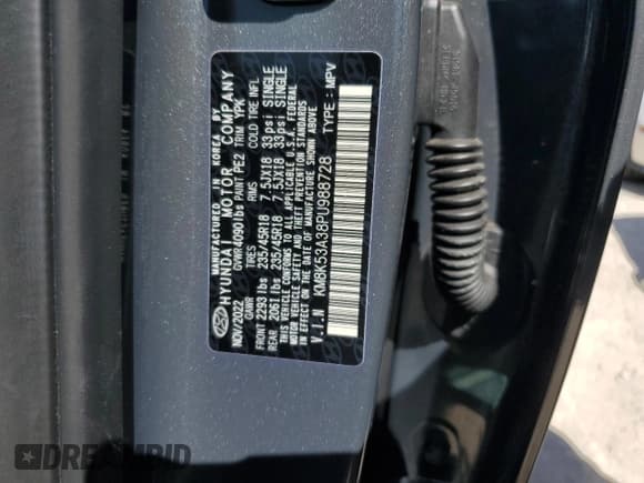 ✅ 2023 Hyundai Kona Limited • VIN: KM8K53A38PU988728 • Лот: 75101634. Опубликован ранее на Copart с пробегом 21 559 миль. Бесплатный доступ к архиву аукционных продаж из США и подробный отчёт об истории автомобиля на DreamBid. Изображение 14.