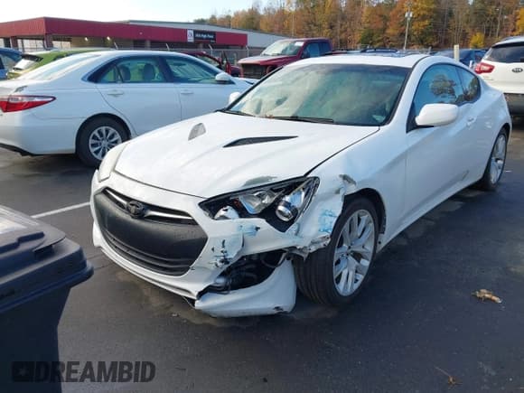 ✅ 2013 Hyundai Genesis Coupe Premium • VIN: KMHHT6KD6DU082002 • Lot: 43600706. Listed on IAAI with 145,767 mi. Free auction sales archive from the USA and detailed vehicle history report at DreamBid. Image 2.