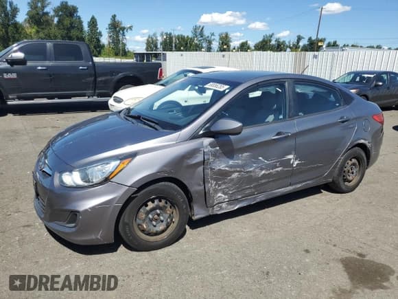 ✅ 2014 Hyundai Accent GLS • VIN: KMHCT4AEXEU689580 • Lot: 68856285. Listed on Copart with 107,940 mi. Free auction sales archive from the USA and detailed vehicle history report at DreamBid. Image 1.
