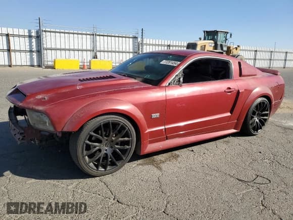 ✅ 2008 Ford Mustang GT Deluxe • VIN: 1ZVHT82H785173764 • Lot: 77281454. Listed on Copart with Not provided. Free auction sales archive from the USA and detailed vehicle history report at DreamBid. Image 1.