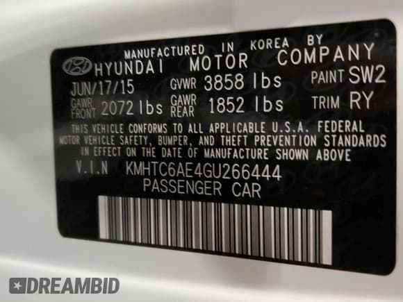 ✅ 2016 Hyundai Veloster Turbo R-Spec • VIN: KMHTC6AE4GU266444 • Lot: 79731794. Wystawiony na Copart z przebiegiem 119 609 mil. Bezpłatny archiwum sprzedaży aukcyjnych z USA i szczegółowy raport historii pojazdu na DreamBid. Zdjęcie 12.