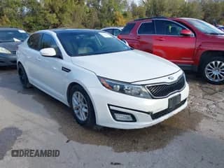 ✅ 2014 Kia Optima LX • VIN: KNAGM4A71E5458434 • Lot: 43799181. Listed on IAAI with 195,683 mi. Free auction sales archive from the USA and detailed vehicle history report at DreamBid. Image 1.