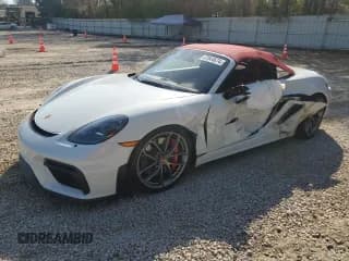 ✅ 2022 Porsche 718 Spyder • VIN: WP0CC2A8XNS235344 • Lot: 47044674. Wystawiony na Copart z przebiegiem 8 943 mil. Bezpłatny archiwum sprzedaży aukcyjnych z USA i szczegółowy raport historii pojazdu na DreamBid. Zdjęcie 1.