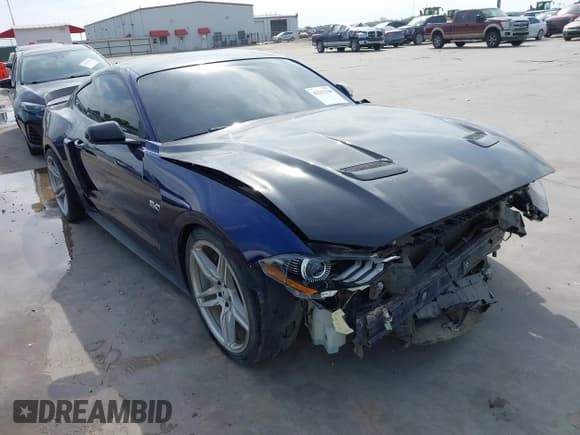 ✅ 2018 Ford Mustang GT • VIN: 1FA6P8CF7J5163016 • Lot: 42231330. Listed on IAAI with 55,810 mi. Free auction sales archive from the USA and detailed vehicle history report at DreamBid. Image 1.