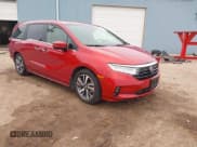 ✅ 2022 Honda Odyssey Touring • VIN: 5FNRL6H83NB051559 • Lot: 43333153. Listed on IAAI with 47,409 mi. Free auction sales archive from the USA and detailed vehicle history report at DreamBid. Image 1.