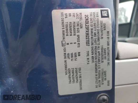 2009 Chevrolet Equinox LS с VIN 2CNDL23FX96227037, выставлен на аукционе Copart как лот 76686324 с пробегом 129 441 миль миль и Списание • Salvage title. История ставок и продаж доступна на DreamBid. Изображение 13.