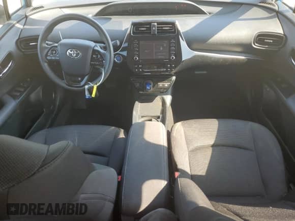 2021 Toyota Prius L Eco with VIN JTDKAMFU8M3140891, listed as a Copart auction lot 80926285 with 91,047 mi miles and Salvage title. Bid and sale history available at DreamBid. Image 8.