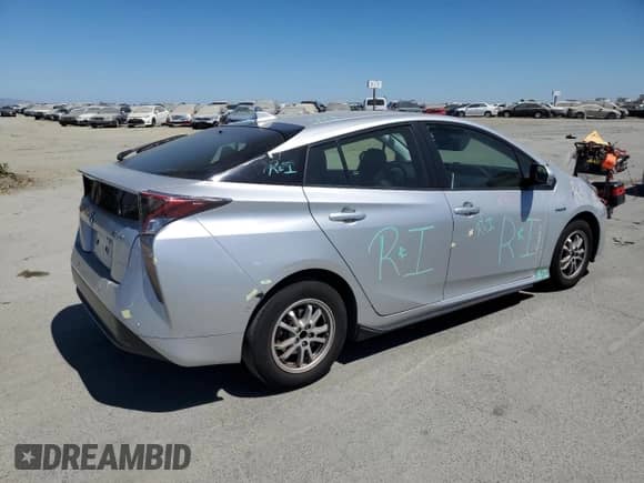 2018 Toyota Prius Two Eco with VIN JTDKARFU6J3552395, listed as a Copart auction lot 69486285 with 192,691 mi miles and Salvage title. Bid and sale history available at DreamBid. Image 3.
