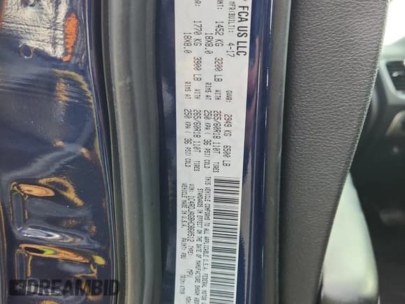 ✅ 2017 Dodge Durango SXT • VIN: 1C4RDJAG8HC860512 • Lot: 93114215. Wystawiony na Copart z przebiegiem 152 253 mil. Bezpłatny archiwum sprzedaży aukcyjnych z USA i szczegółowy raport historii pojazdu na DreamBid. Zdjęcie 13.