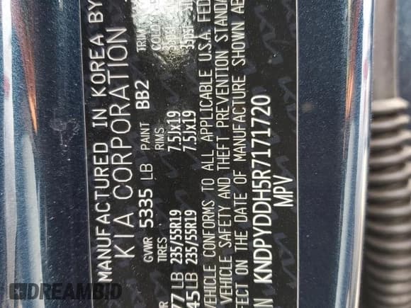 ✅ 2024 Kia Sportage X-Line • VIN: KNDPYDDH5R7171720 • Lot: 59400885. Listed on Copart with 12,173 mi. Free auction sales archive from the USA and detailed vehicle history report at DreamBid. Image 13.