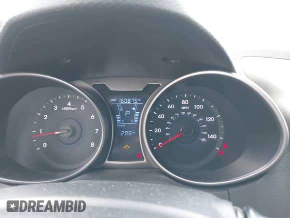 2012 Hyundai Veloster w/Black Int with VIN KMHTC6AD8CU066779, listed as a IAAI auction lot 41699960 with 160,875 mi miles and . Bid and sale history available at DreamBid. Image 7.