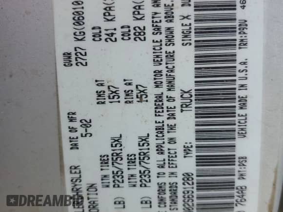 2002 Dodge Dakota Sport z VIN 1B7HG38N02S691280, wystawiony jako Copart lot #66309924 z przebiegiem 227 327 mil mil oraz Czysty tytuł • Clean title. Historia ofert i sprzedaży dostępna na DreamBid. Obrazek 12.