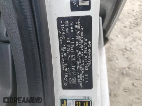 ✅ 2011 Hyundai Accent GLS • VIN: KMHCN4AC1BU610141 • Лот: 47723115. Опубликован ранее на Copart с пробегом 179 192 миль. Бесплатный доступ к архиву аукционных продаж из США и подробный отчёт об истории автомобиля на DreamBid. Изображение 12.