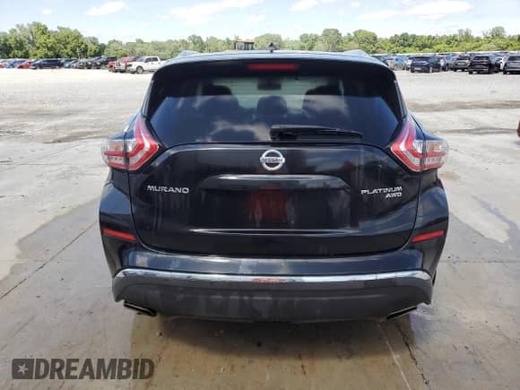2016 Nissan Murano SV with VIN 5N1AZ2MH5GN131617, listed as a Copart auction lot 60813175 with 94,518 mi miles and Salvage title. Bid and sale history available at DreamBid. Image 6.