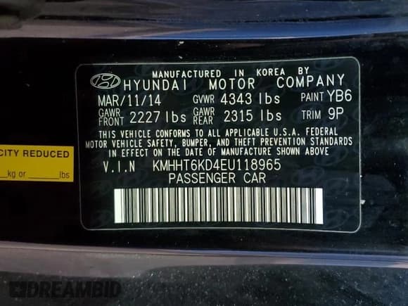 ✅ 2014 Hyundai Genesis Coupe Premium • VIN: KMHHT6KD4EU118965 • Lot: 88223525. Wystawiony na Copart z przebiegiem 58 574 mil. Bezpłatny archiwum sprzedaży aukcyjnych z USA i szczegółowy raport historii pojazdu na DreamBid. Zdjęcie 12.