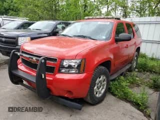 2011 Chevrolet Tahoe Commercial with VIN 1GNSK2E09BR320527, listed as a Copart auction lot 47970605 with 53,272 mi miles and Salvage title. Bid and sale history available at DreamBid. Image 1.