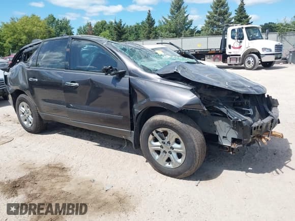 ✅ 2013 Chevrolet Traverse LS • VIN: 1GNKVFKD1DJ154611 • Lot: 43068744. Listed on IAAI with Not provided. Free auction sales archive from the USA and detailed vehicle history report at DreamBid. Image 1.