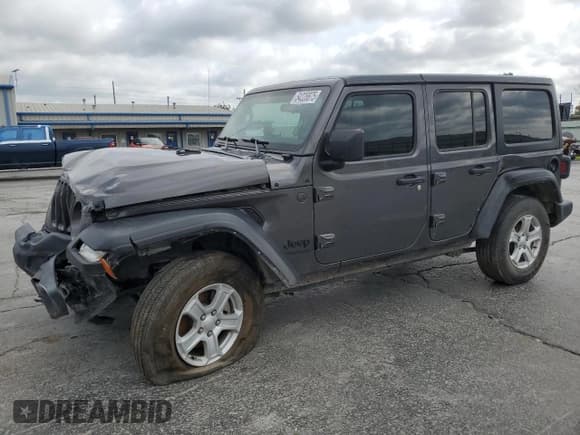 ✅ 2022 Jeep Wrangler Unlimited Sport S • VIN: 1C4HJXDGXNW175635 • Лот: 54228875. Опубликован ранее на Copart с пробегом 42 512 миль. Бесплатный доступ к архиву аукционных продаж из США и подробный отчёт об истории автомобиля на DreamBid. Изображение 1.