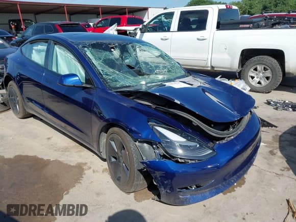 ✅ 2023 Tesla Model 3 • VIN: 5YJ3E1EA8PF403743 • Lot: 42076747. Listed on IAAI with 58,399 mi. Free auction sales archive from the USA and detailed vehicle history report at DreamBid. Image 1.