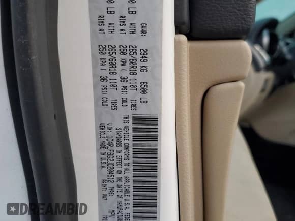 2018 Jeep Grand Cherokee Sterling with VIN 1C4RJFBG2JC204512, listed as a Copart auction lot 71598075 with 165,272 mi miles and Salvage title. Bid and sale history available at DreamBid. Image 12.