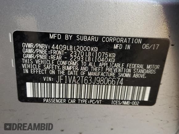 ✅ 2018 Subaru WRX STI Limited • VIN: JF1VA2T63J9806674 • Lot: 43634155. Wystawiony na Copart z przebiegiem Nie podano. Bezpłatny archiwum sprzedaży aukcyjnych z USA i szczegółowy raport historii pojazdu na DreamBid. Zdjęcie 12.