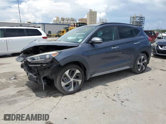2018 Hyundai Tucson Limited z VIN KM8J33A2XJU818550, wystawiony jako Copart lot #64675655 z przebiegiem Nie podano mil oraz Szkoda całkowita • Salvage title. Historia ofert i sprzedaży dostępna na DreamBid. Obrazek 1.
