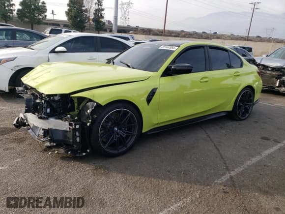 ✅ 2023 BMW M3 Competition xDrive • VIN: WBS43AY03PFR34611 • Lot: 39168554. Listed on Copart with 1,436 mi. Free auction sales archive from the USA and detailed vehicle history report at DreamBid. Image 1.