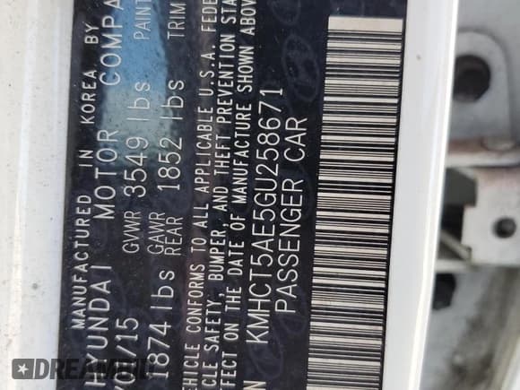 ✅ 2016 Hyundai Accent SE • VIN: KMHCT5AE5GU258671 • Лот: 77833844. Опубликован ранее на Copart с пробегом 112 079 миль. Бесплатный доступ к архиву аукционных продаж из США и подробный отчёт об истории автомобиля на DreamBid. Изображение 13.