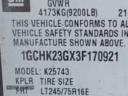 ✅ 2003 Chevrolet Silverado 2500HD LT3 • VIN: 1GCHK23GX3F170921 • Lot: 43739572. Listed on IAAI with 145,775 mi. Free auction sales archive from the USA and detailed vehicle history report at DreamBid. Image 9.