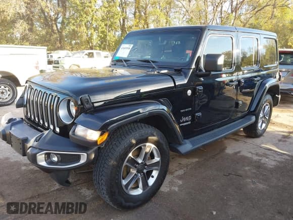 ✅ 2021 Jeep Wrangler Unlimited Sahara Altitude • VIN: 1C4HJXEG9MW511207 • Lot: 43605598. Listed on IAAI with 120,073 mi. Free auction sales archive from the USA and detailed vehicle history report at DreamBid. Image 18.