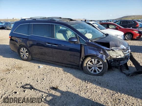 ✅ 2014 Honda Odyssey EX-L • VIN: 5FNRL5H67EB024390 • Lot: 53172965. Listed on Copart with 228,058 mi. Free auction sales archive from the USA and detailed vehicle history report at DreamBid. Image 4.