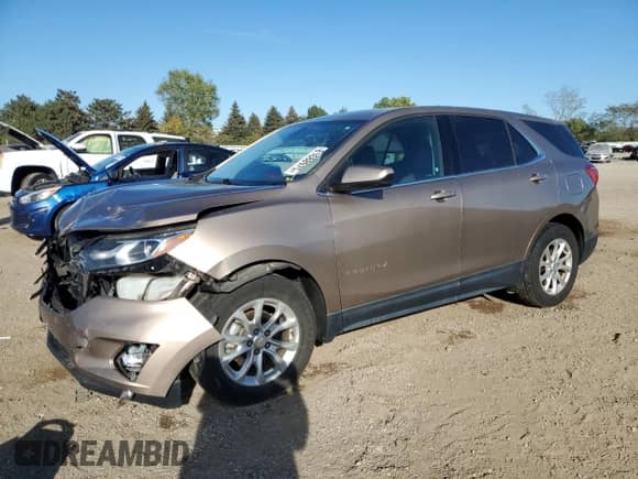 2018 Chevrolet Equinox LT с VIN 2GNAXJEV5J6225654, выставлен на аукционе Copart как лот 81688975 с пробегом 126 272 миль миль и Списание • Salvage title. История ставок и продаж доступна на DreamBid. Изображение 1.