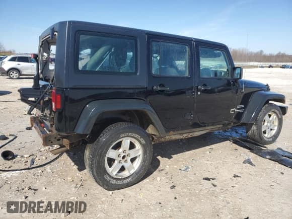 ✅ 2014 Jeep Wrangler Unlimited Sport RHD • VIN: 1C4BJWKG2EL158624 • Lot: 51057295. Listed on Copart with 186,392 mi. Free auction sales archive from the USA and detailed vehicle history report at DreamBid. Image 3.