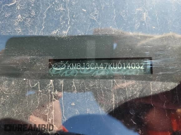 2019 Hyundai Tucson Value with VIN KM8J3CA47KU014032, listed as a Copart auction lot 63592985 with 62,040 mi miles and Salvage title. Bid and sale history available at DreamBid. Image 13.