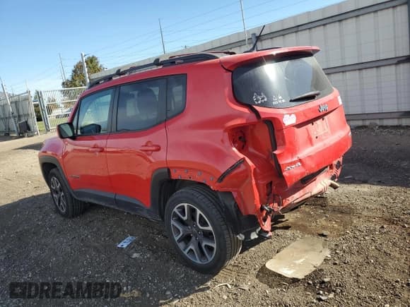✅ 2017 Jeep Renegade Altitude • VIN: ZACCJBBB6HPE41741 • Lot: 81869605. Listed on Copart with 123,632 mi. Free auction sales archive from the USA and detailed vehicle history report at DreamBid. Image 2.