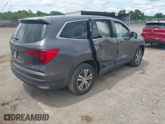 ✅ 2017 Honda Pilot EX-L • VIN: 5FNYF5H55HB038934 • Lot: 42892558. Listed on IAAI with 80,984 mi. Free auction sales archive from the USA and detailed vehicle history report at DreamBid. Image 4.