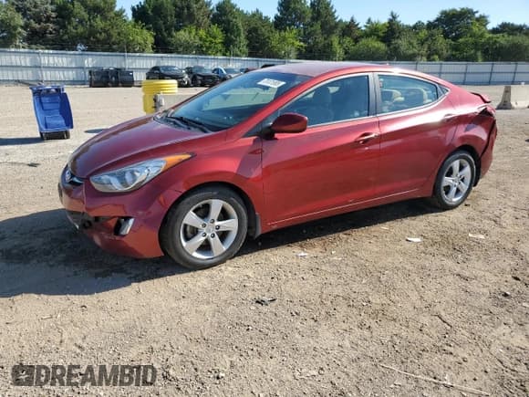 ✅ 2013 Hyundai Elantra GLS • VIN: 5NPDH4AE7DH330044 • Lot: 70101995. Listed on Copart with 89,186 mi. Free auction sales archive from the USA and detailed vehicle history report at DreamBid. Image 1.